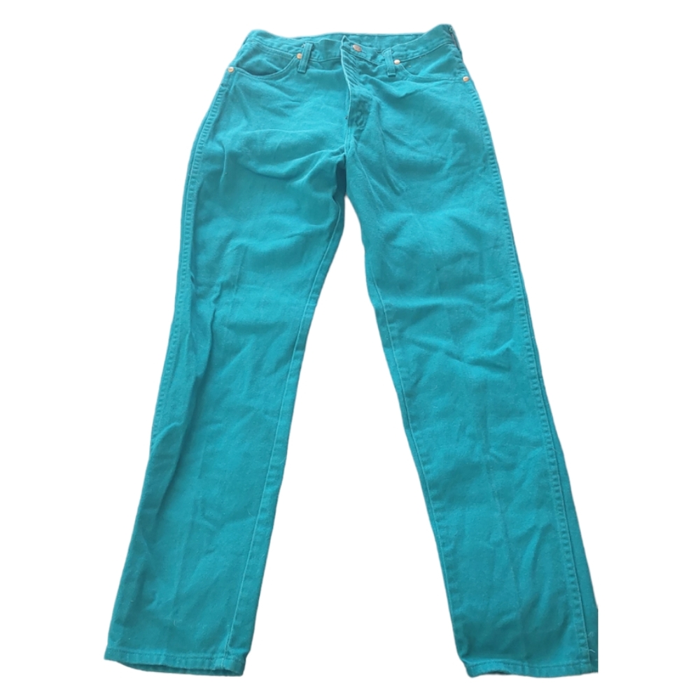 Teal vintage wranglers